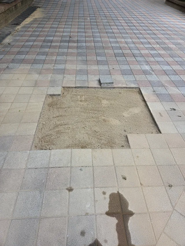 인도블럭 시공 전 현장 사진 1
